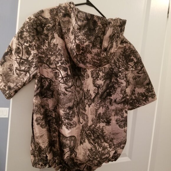 Dioriviera Short-Sleeved Cropped Anorak with Hood - Picture 2 of 4